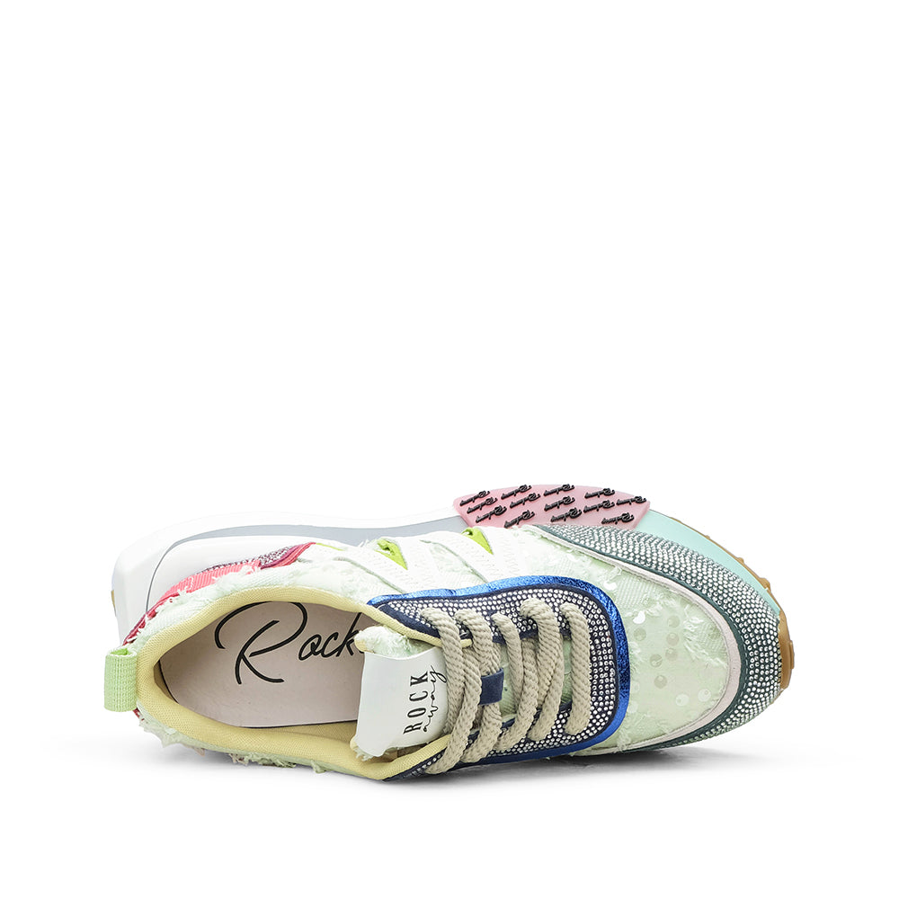 Sapatilha Casual Mulher Pele Sintética Multicolor