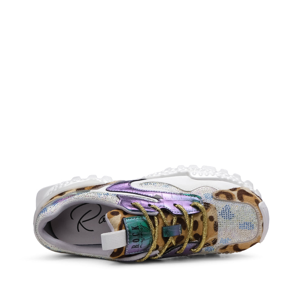 Sapatilha Casual Mulher Leopardo