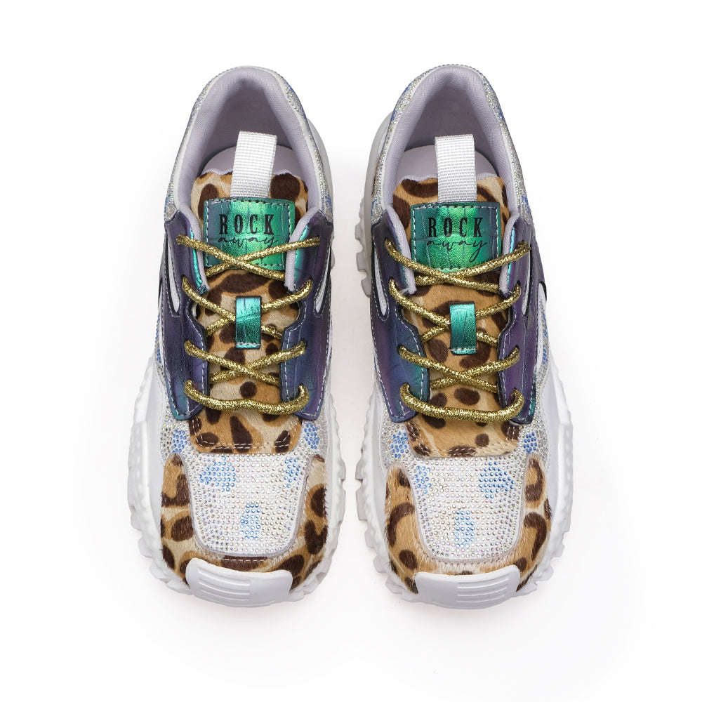 Sapatilha Casual Mulher Leopardo