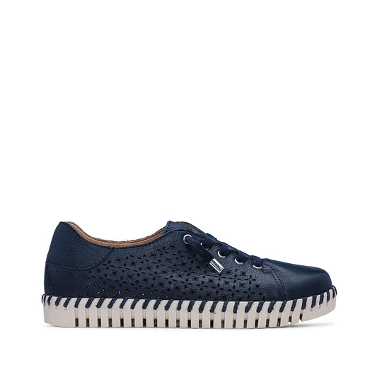 Sapatilha Conforto Mulher Pele Azul Marinho