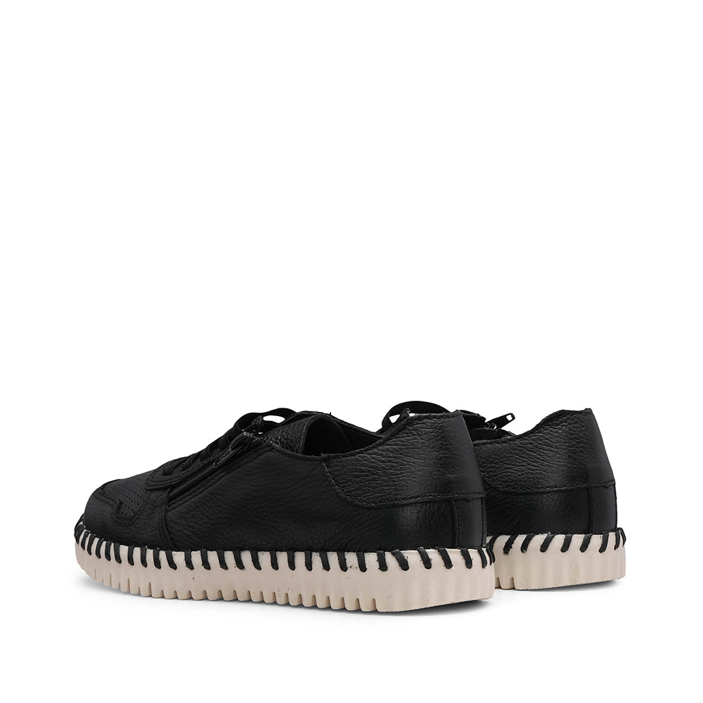 Sapatilha Conforto Mulher Pele Preto
