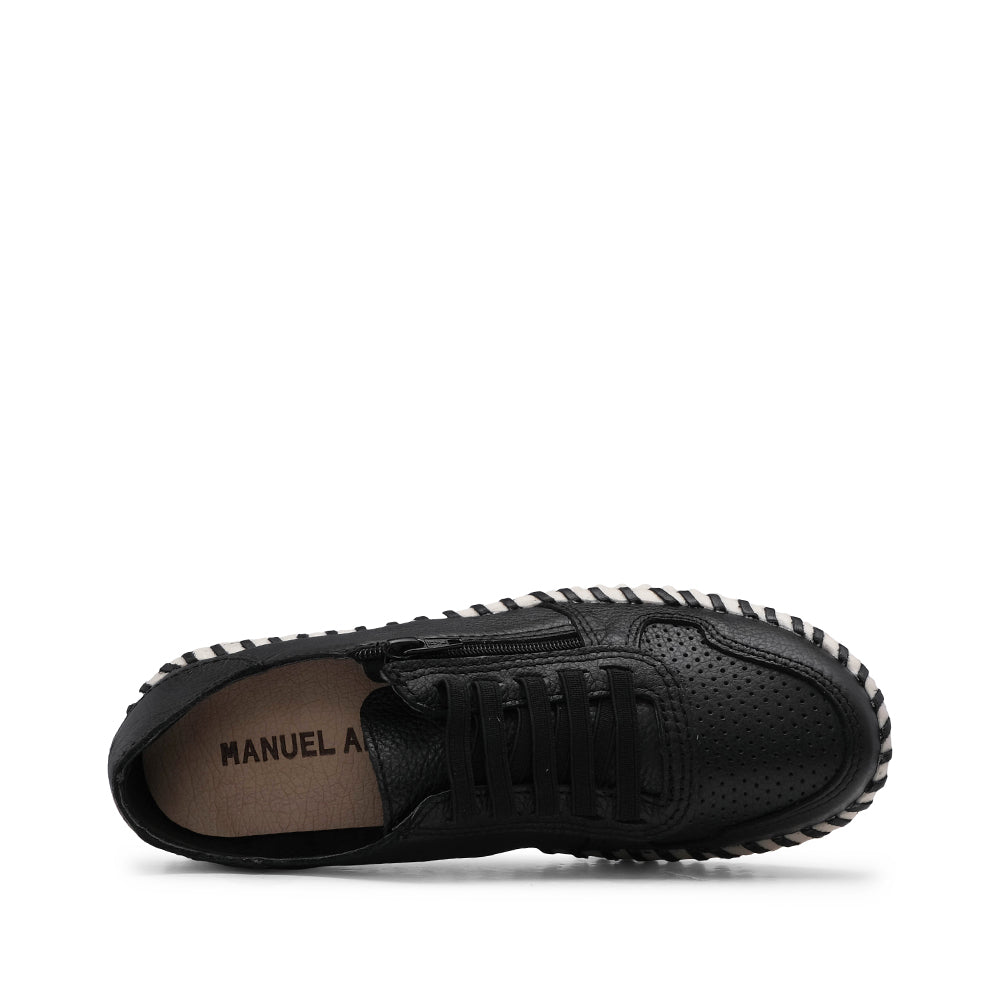 Sapatilha Conforto Mulher Pele Preto