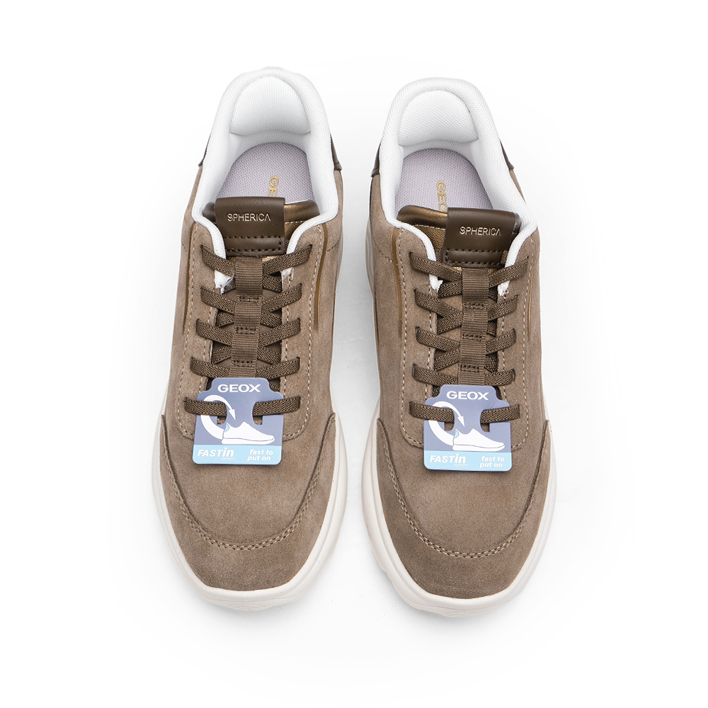 Sapatilha Casual Mulher Camurça Taupe