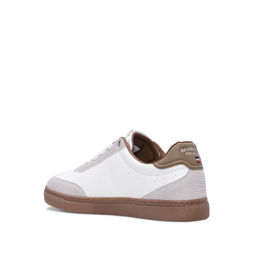 Sapatilha Casual Mulher Bege E Branco