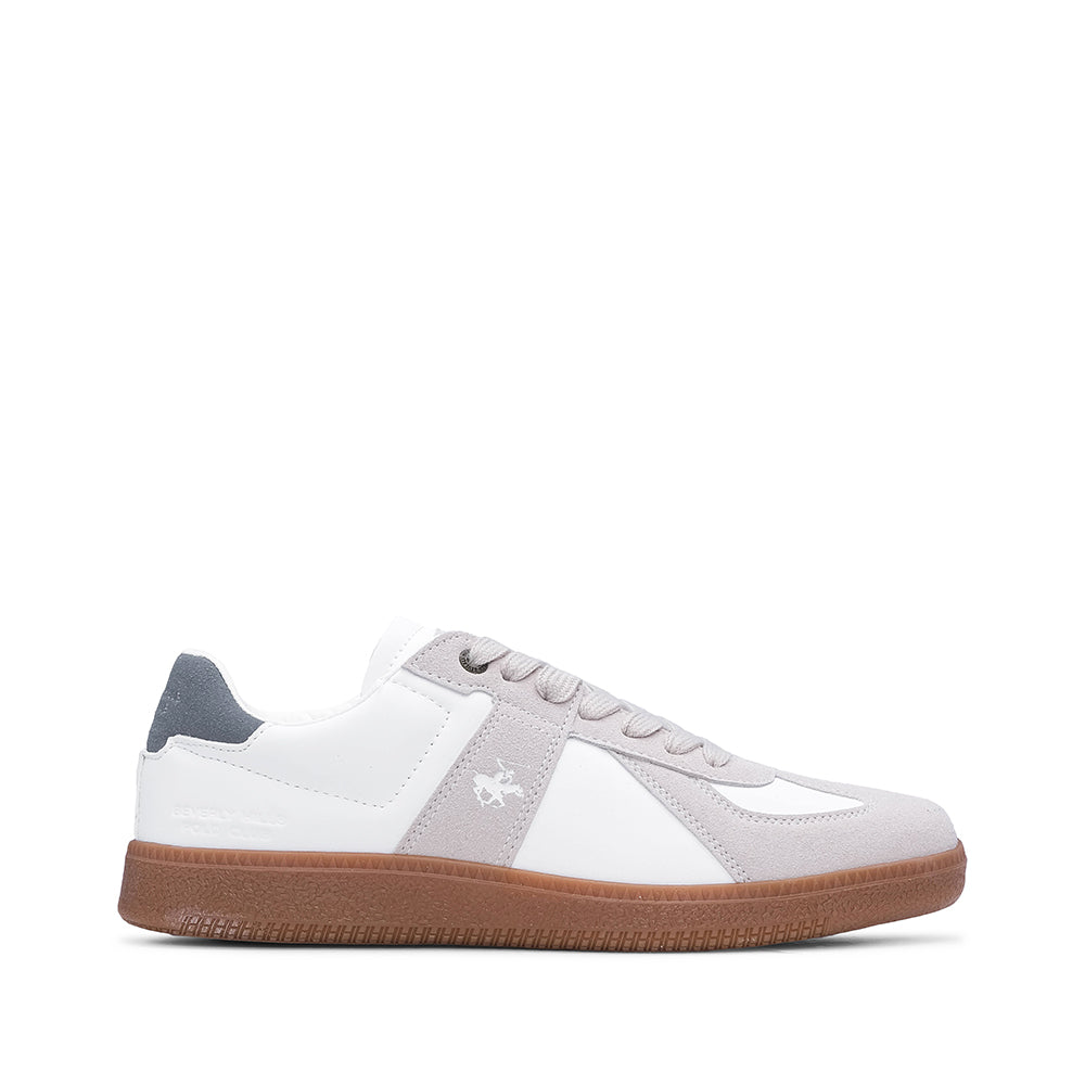 Sapatilha Casual Mulher Bege E Branco