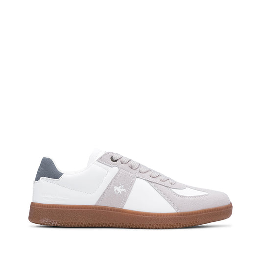 Sapatilha Casual Mulher Bege E Branco