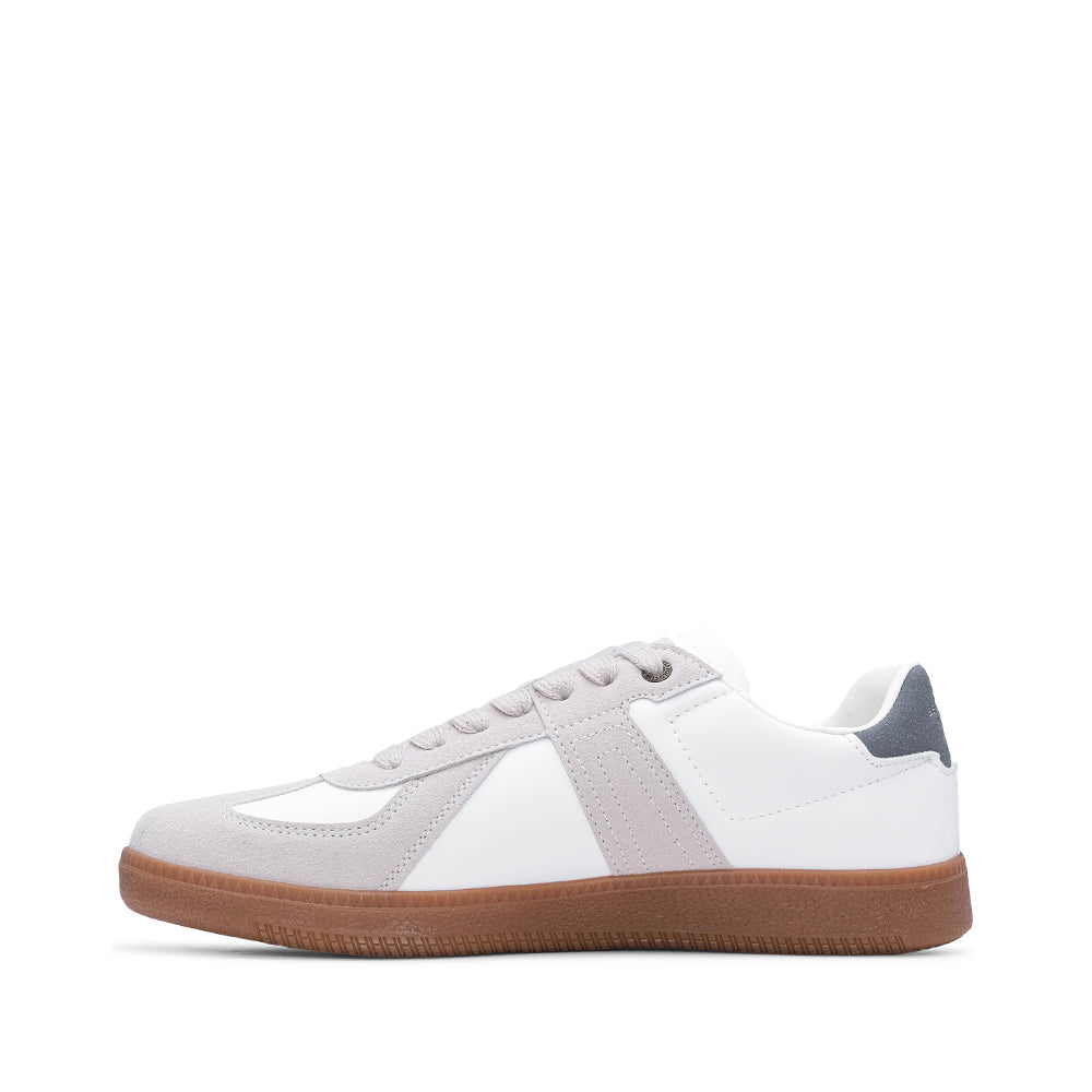 Sapatilha Casual Mulher Bege E Branco