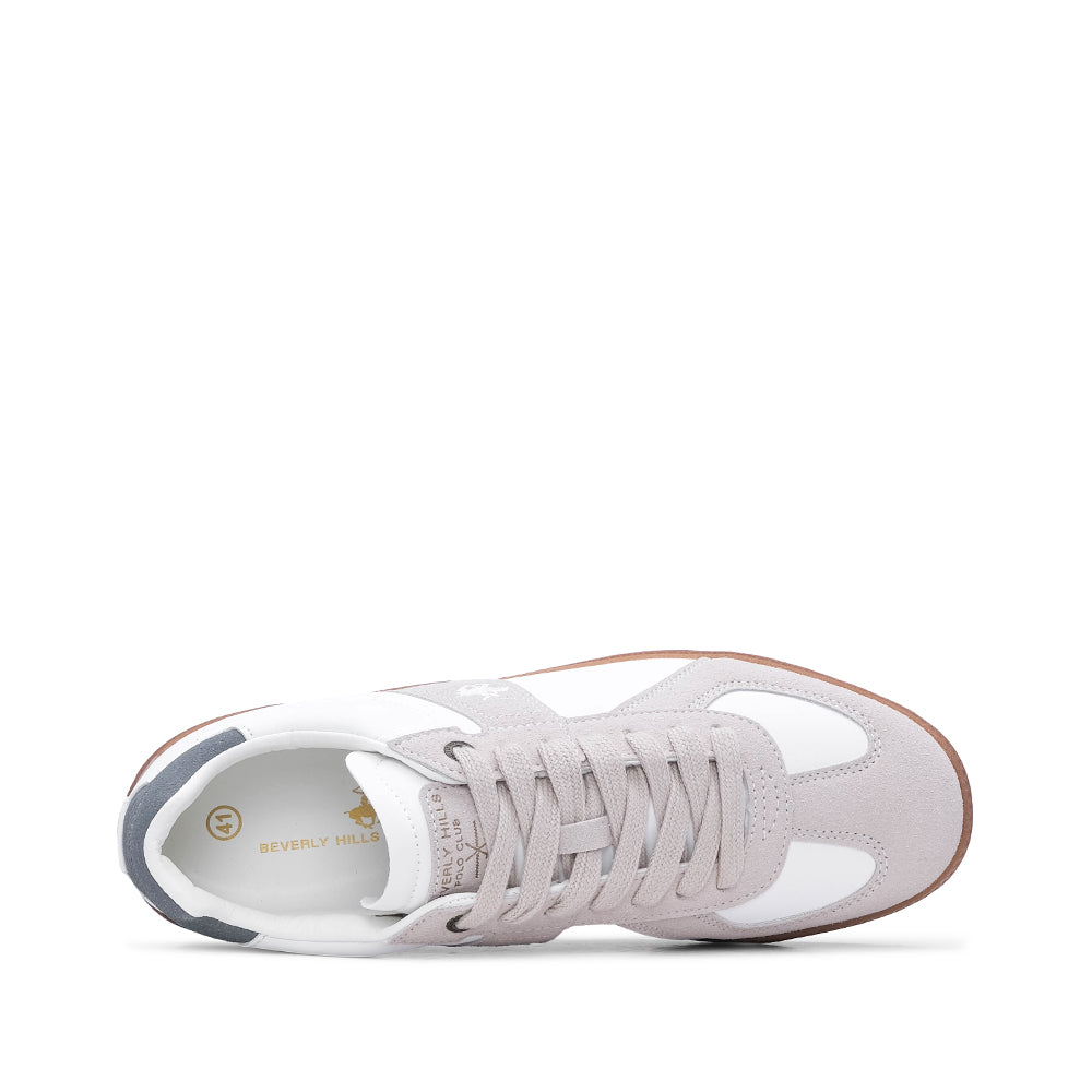 Sapatilha Casual Mulher Bege E Branco
