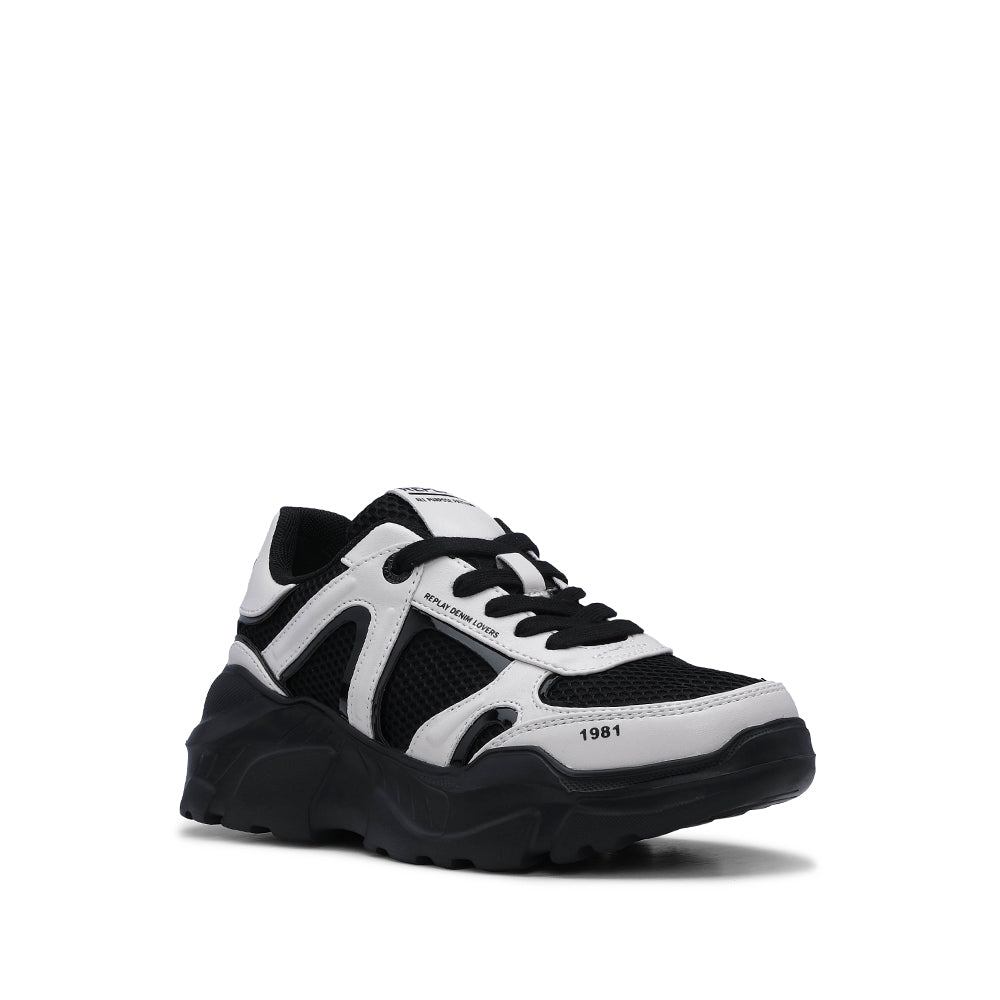 Sapatilha Casual Mulher Branco E Preto