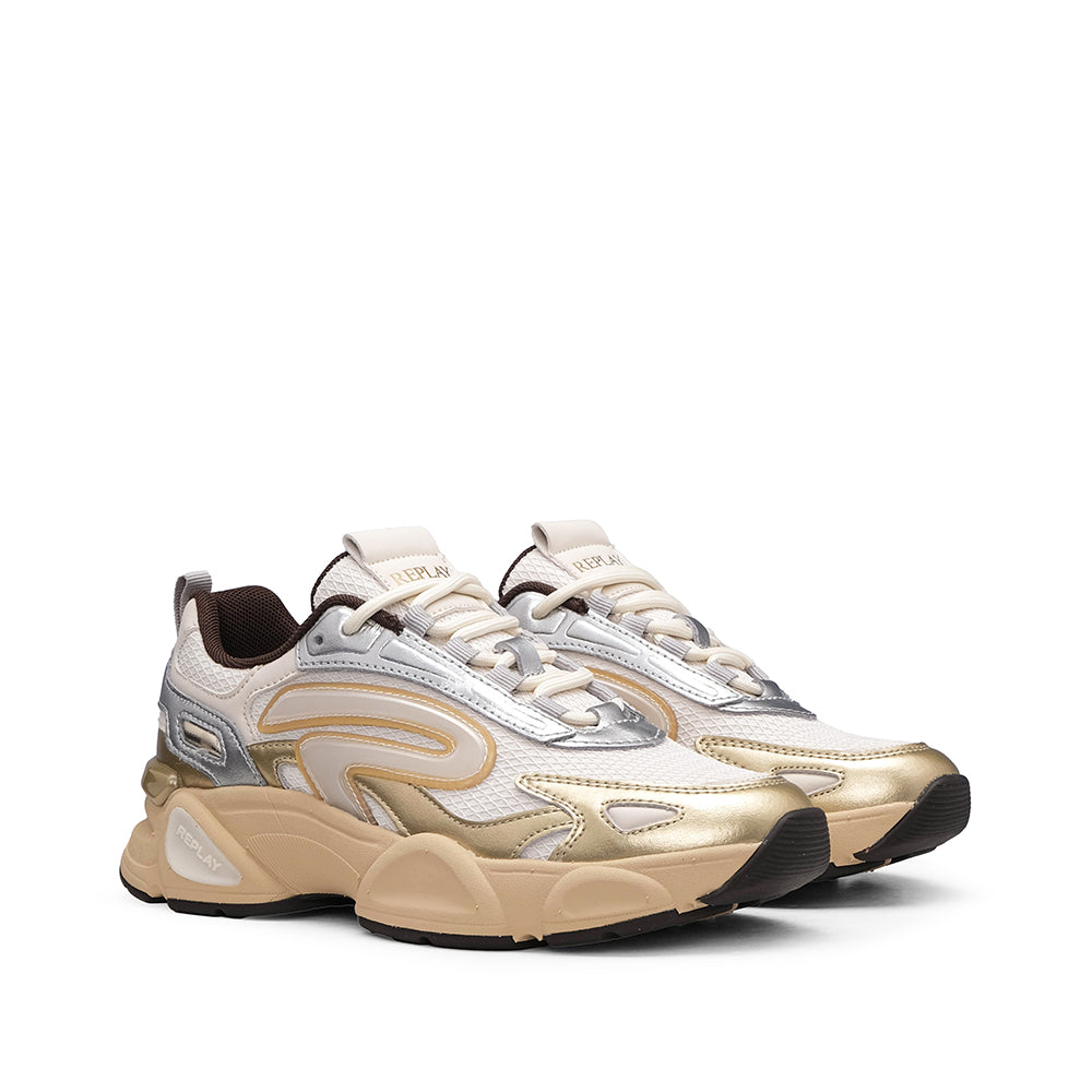 Sapatilha Casual Mulher Dourado