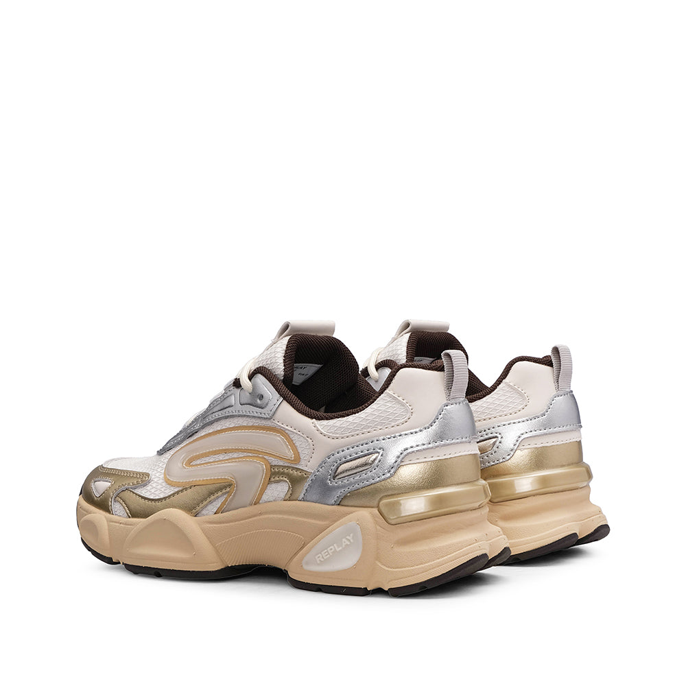 Sapatilha Casual Mulher Dourado