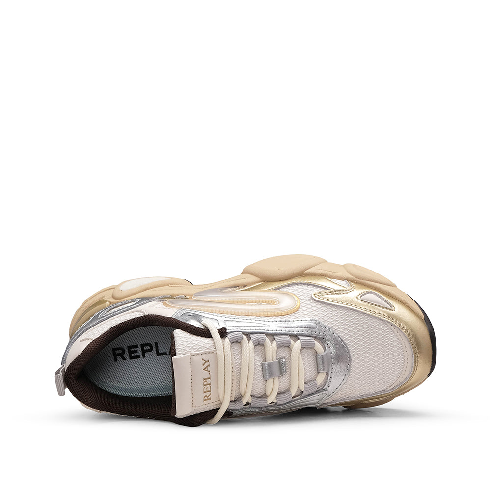 Sapatilha Casual Mulher Dourado