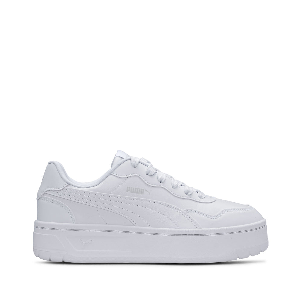 Sapatilha Casual Mulher Court Lally Skye Branco Branco