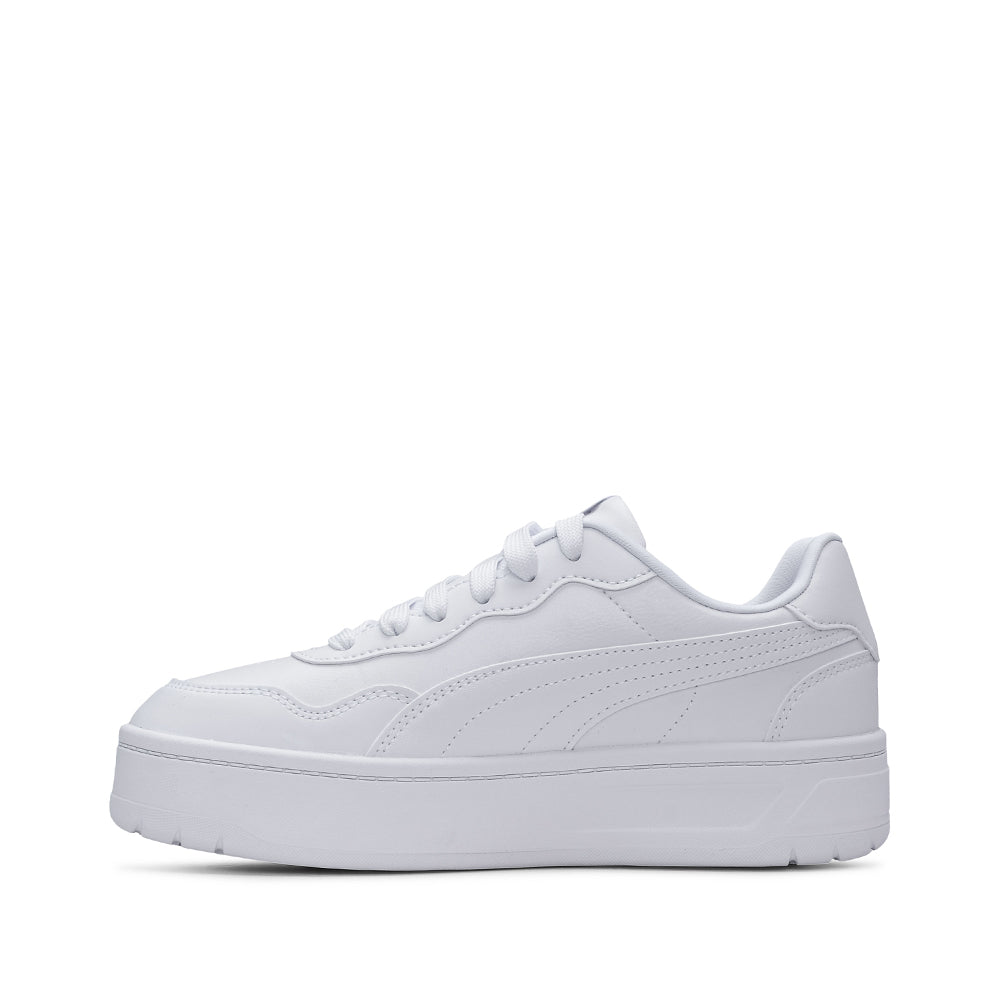 Sapatilha Casual Mulher Court Lally Skye Branco Branco