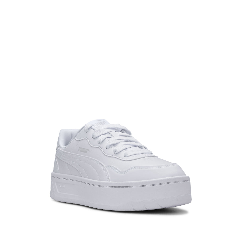 Sapatilha Casual Mulher Court Lally Skye Branco Branco