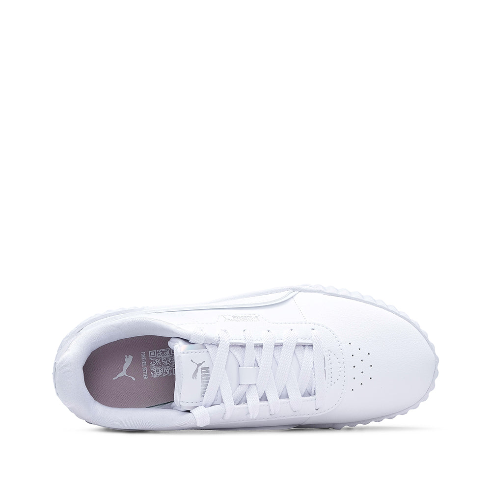 Sapatilha Casual Mulher Carina 3.0 Branco E Prata