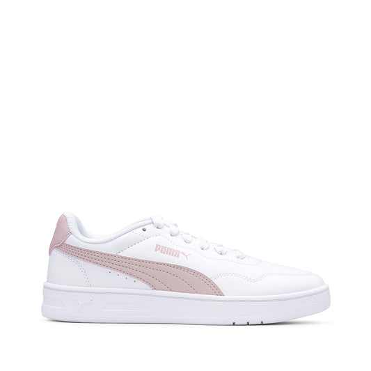 Sapatilha Casual Mulher Court Lally Branco E Rosa
