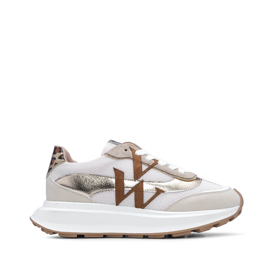 Sapatilha Casual Mulher Dourado