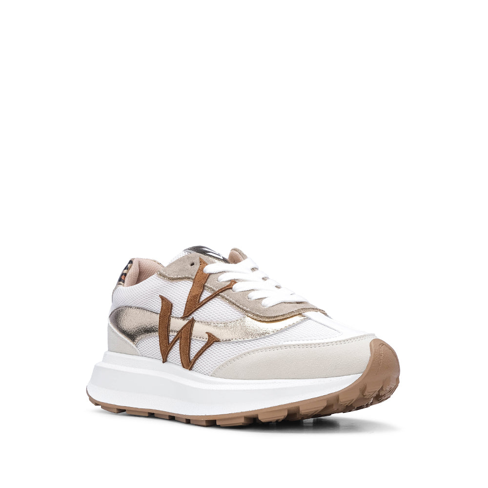 Sapatilha Casual Mulher Dourado