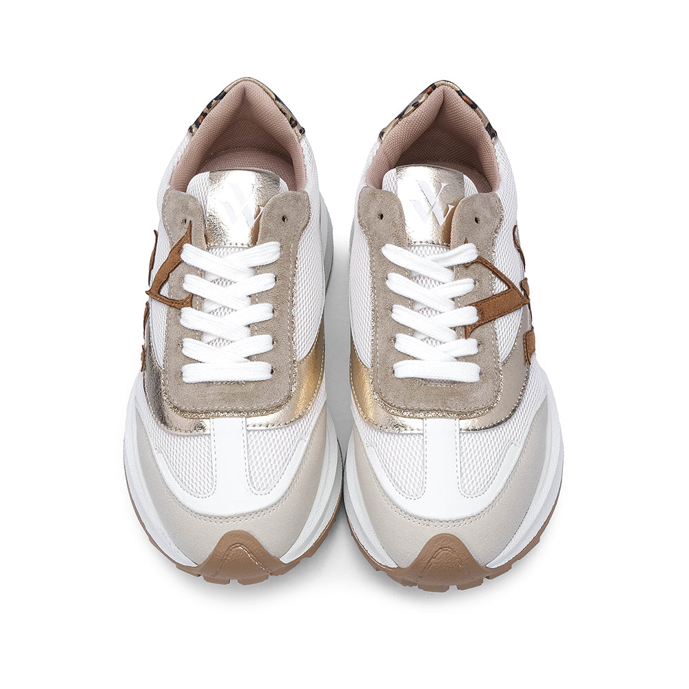 Sapatilha Casual Mulher Dourado