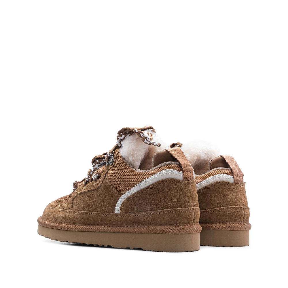 Sapatilha Casual Mulher Camurça Camel