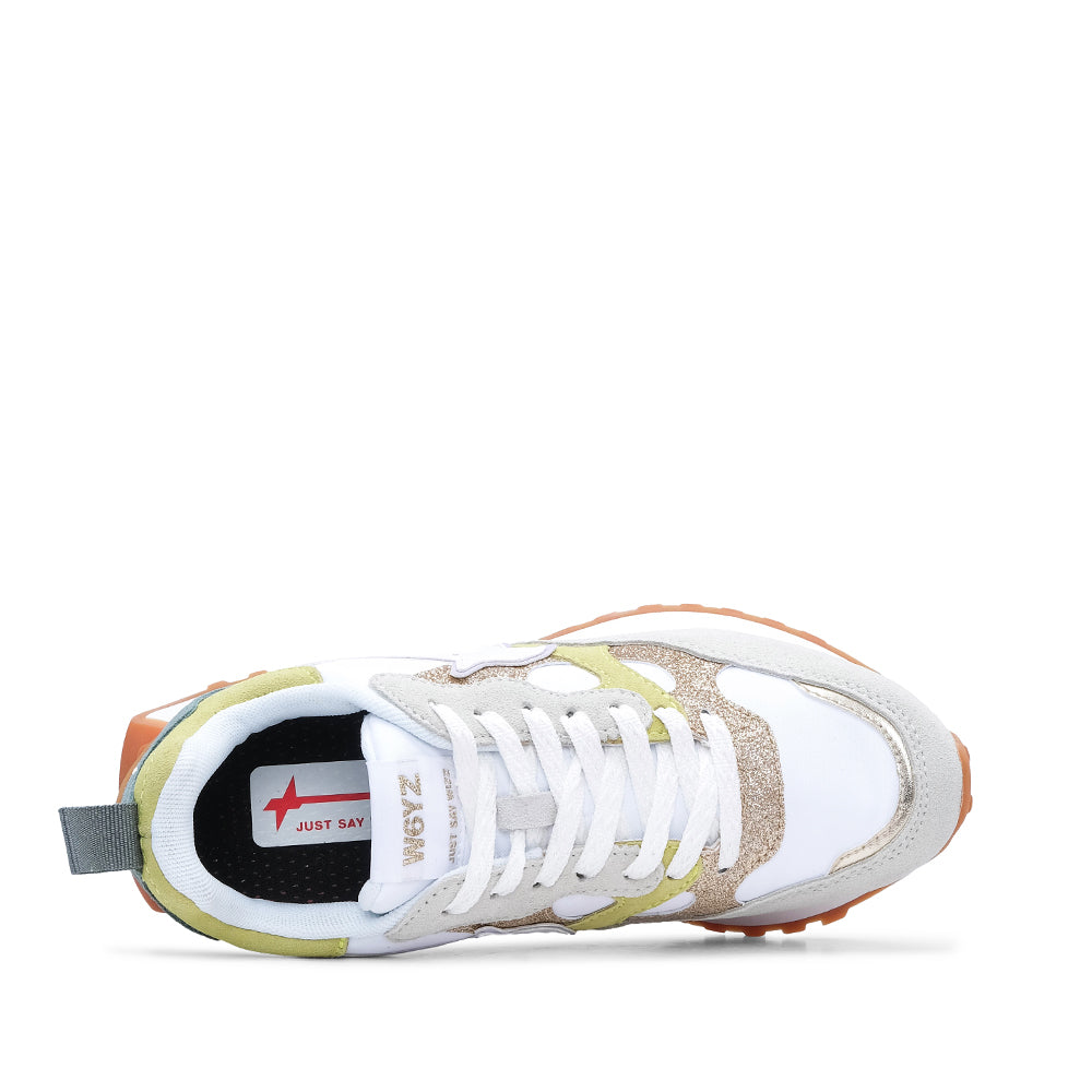 Sapatilha Casual Mulher Branco E Vermelho