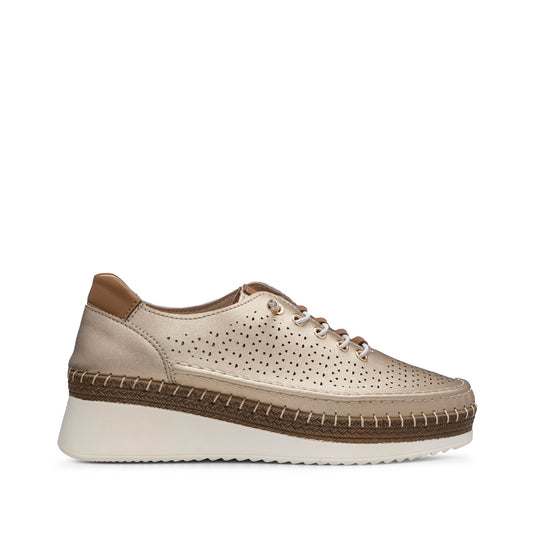 Sapatilha Casual Mulher Dourado