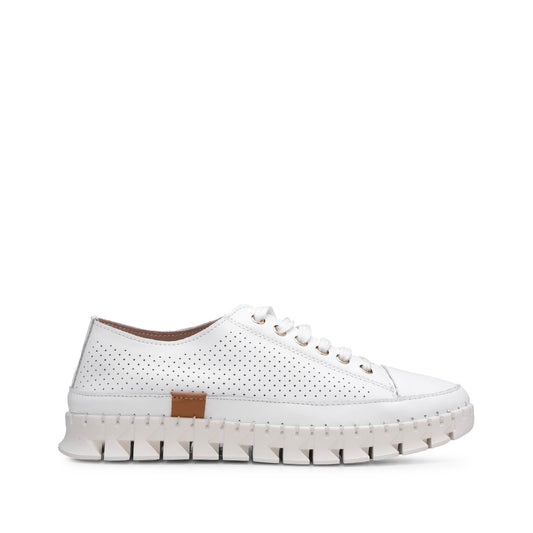 Sapatilha Casual Pele Mulher Branco