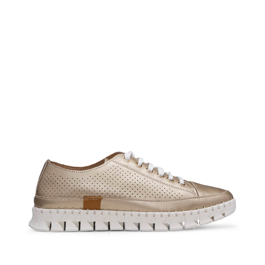 Sapatilha Casual Pele Mulher Dourado