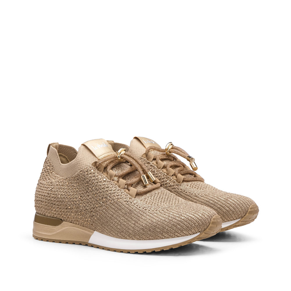 Sapatilha Casual Mulher Dourado