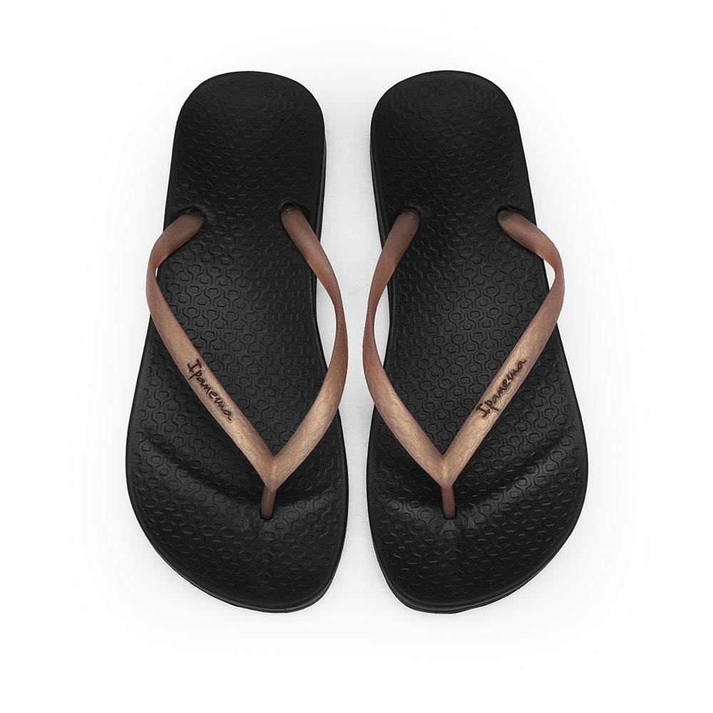 Chinelo Praia Mulher Pretoedourado