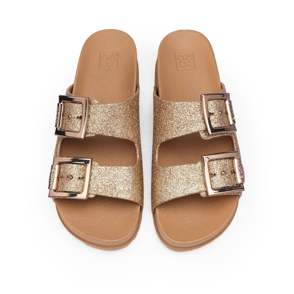 Chinelo Praia Mulher Dourado