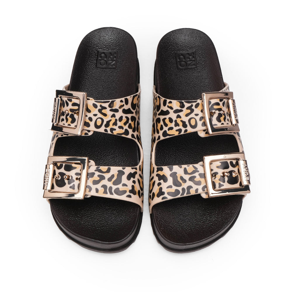 Chinelo Praia Mulher Leopardo