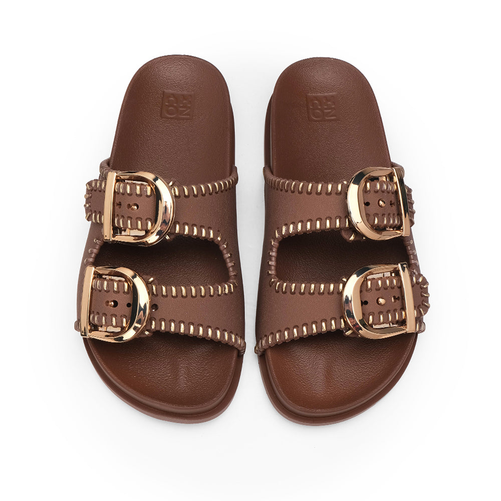 Chinelo Praia Mulher Café