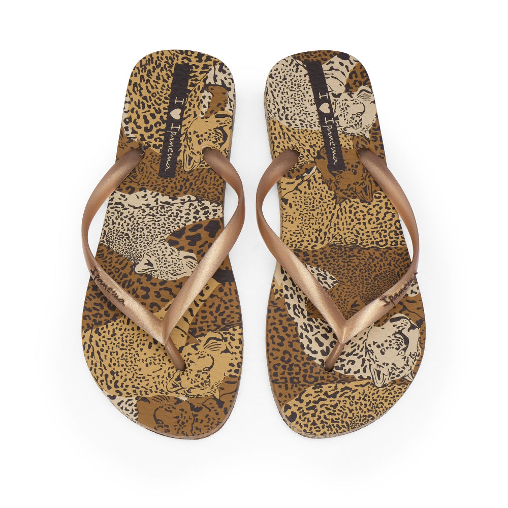 Chinelo Praia Mulher Dourado