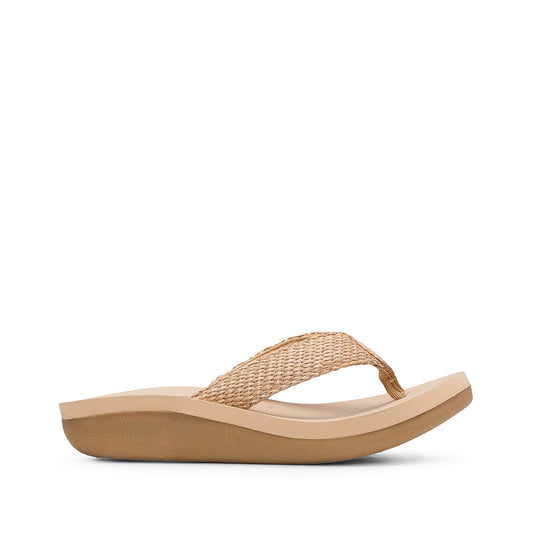 Chinelo Conforto Mulher Bege
