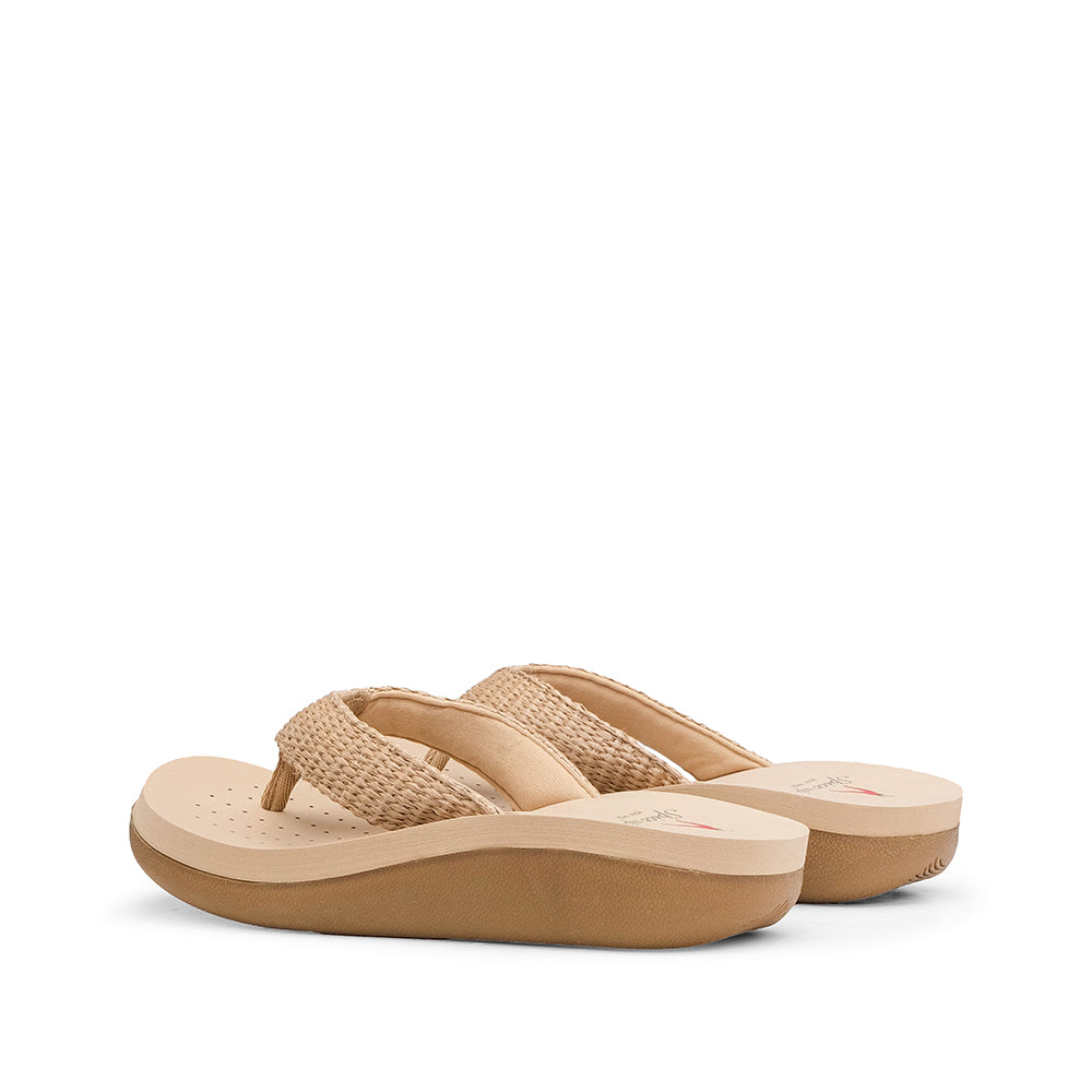 Chinelo Conforto Mulher Bege