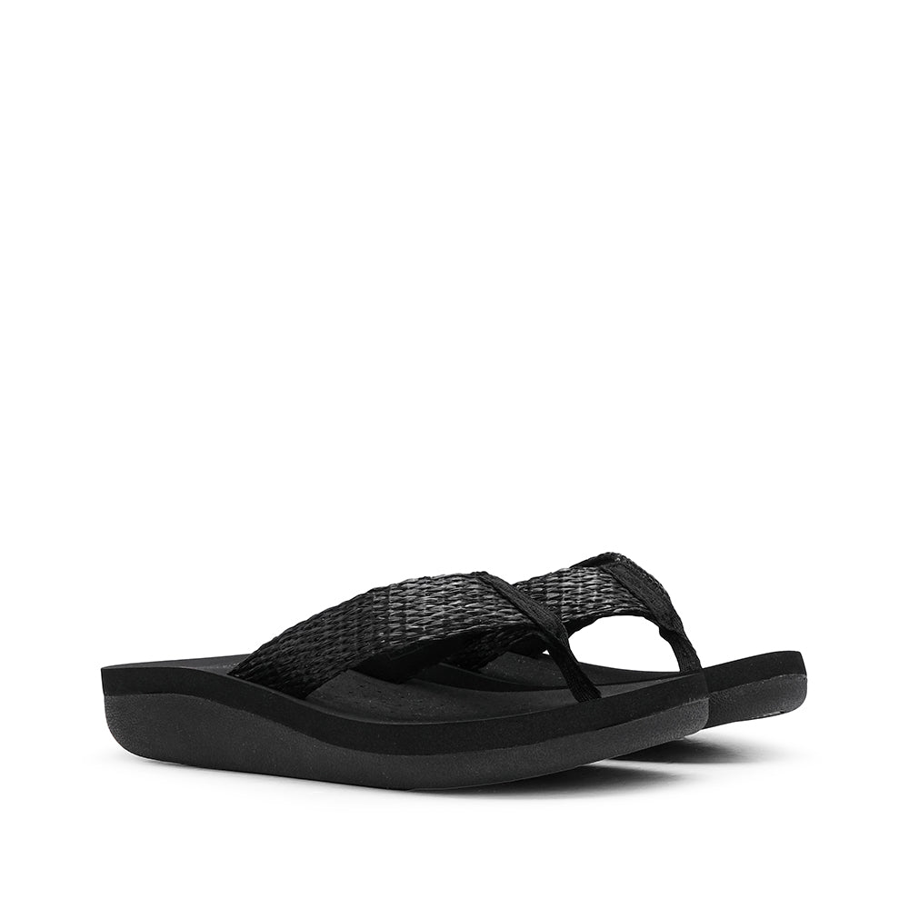 Chinelo Conforto Mulher Preto