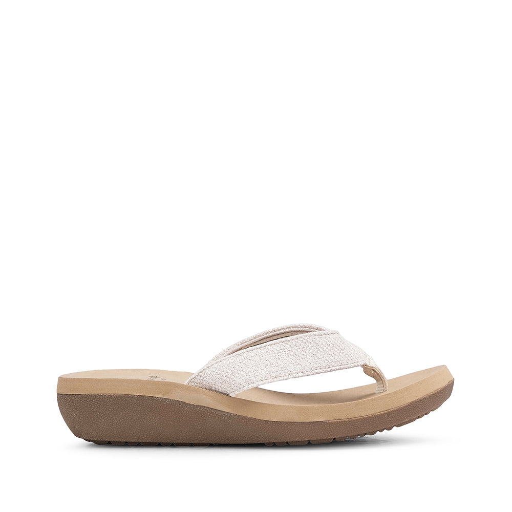 Chinelo Casual Mulher Bege