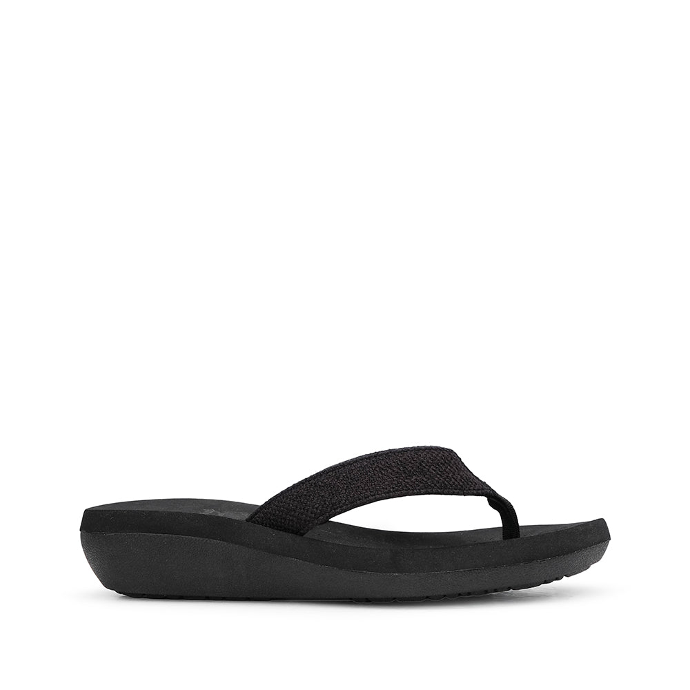 Chinelo Casual Mulher Preto