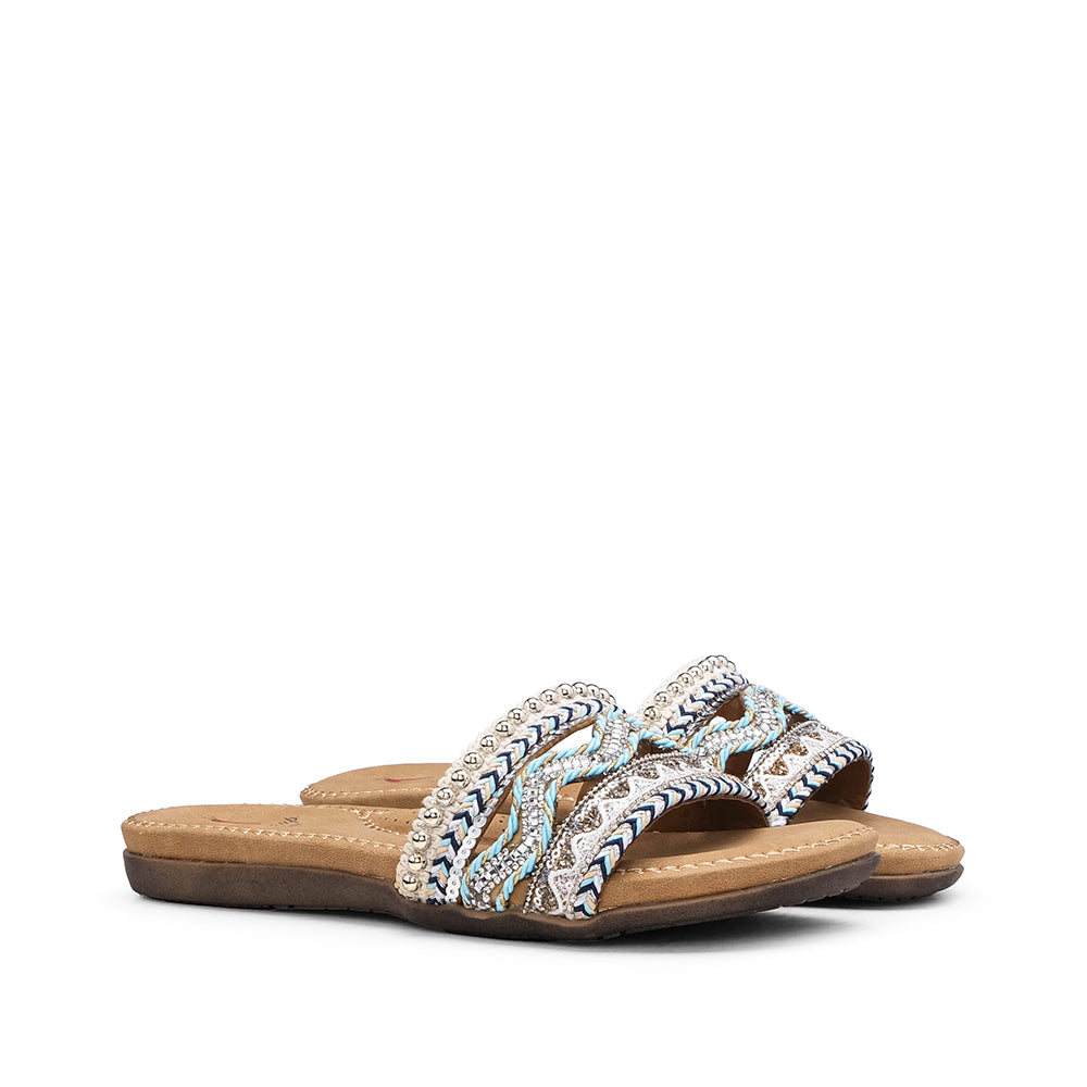 Chinelo Casual Mulher Azul