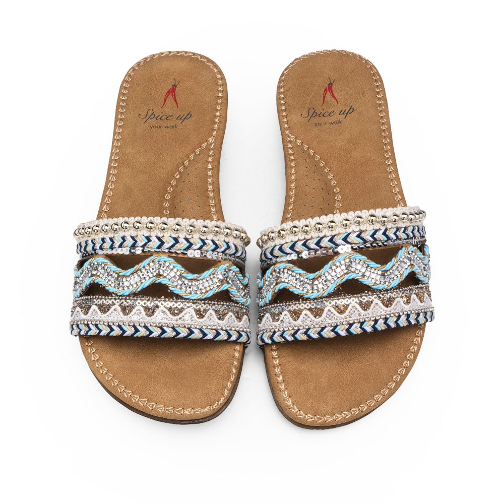 Chinelo Casual Mulher Azul