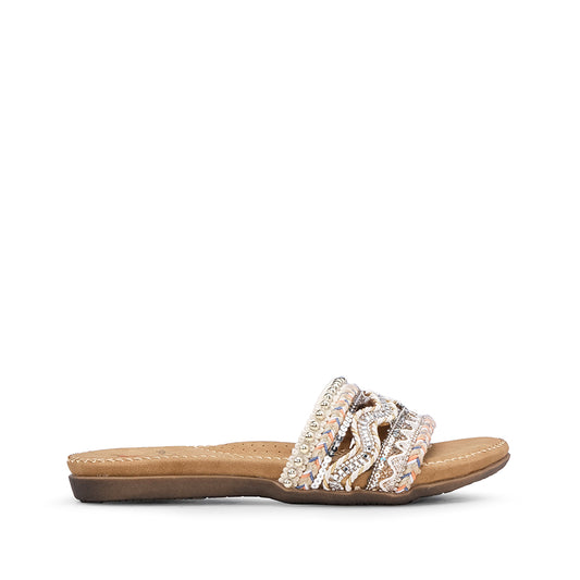 Chinelo Casual Mulher Bege
