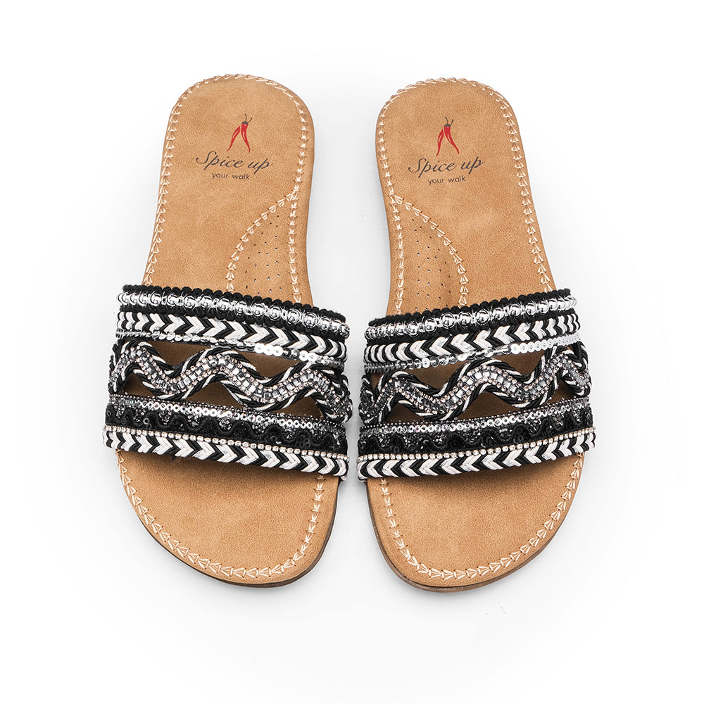 Chinelo Casual Mulher Preto