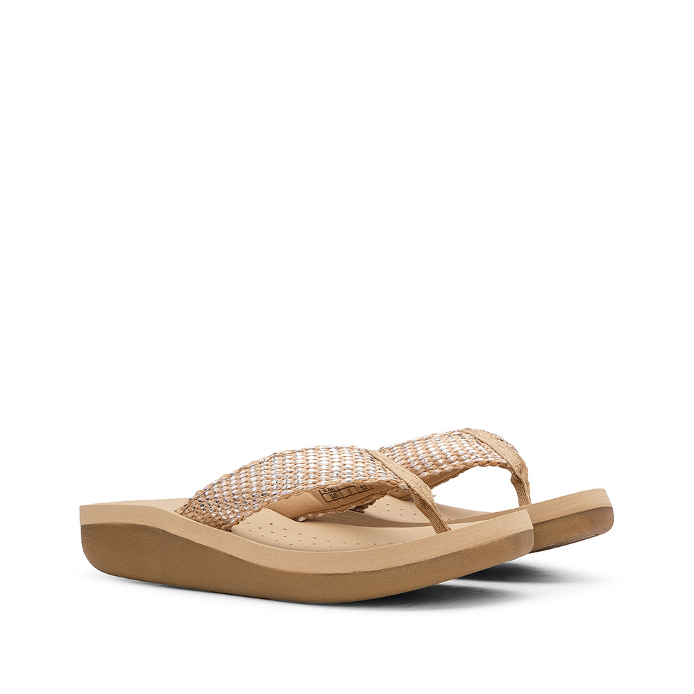 Chinelo Casual Mulher Bege