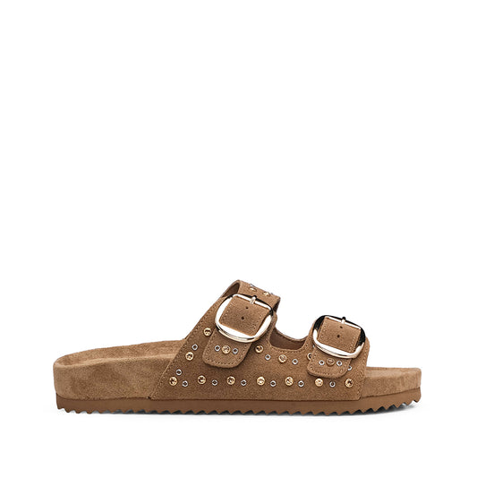 Chinelo Casual Mulher Camel