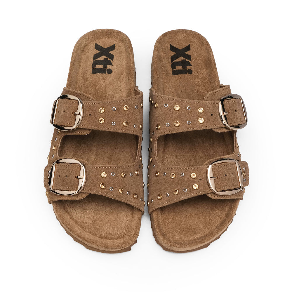 Chinelo Casual Mulher Camel