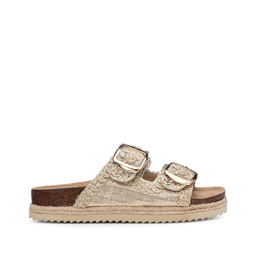 Chinelo Casual Mulher Dourado