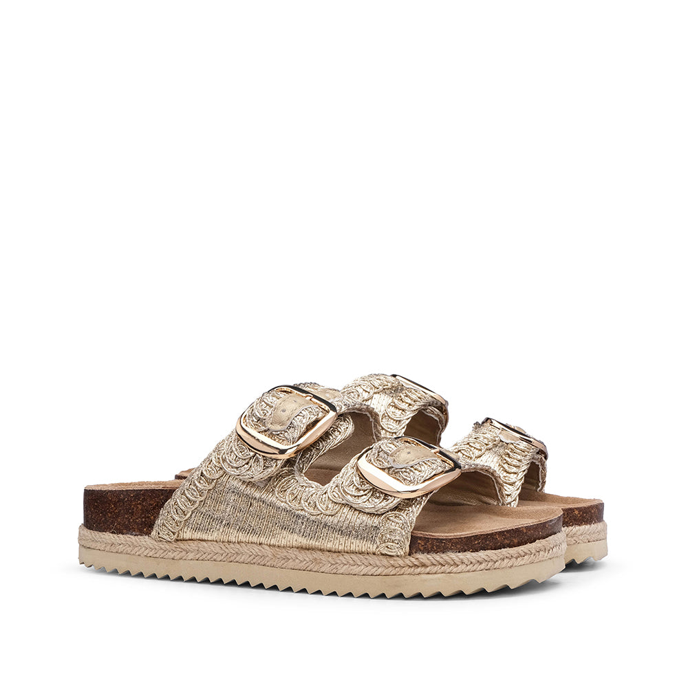 Chinelo Casual Mulher Dourado