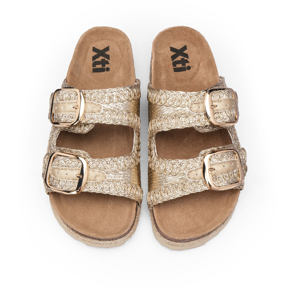 Chinelo Casual Mulher Dourado
